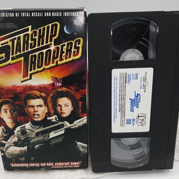 Starship Troopers Movie VHS - 1998 Outer space Aliens Drama Action Sci Fi - Picture 7 of 9
